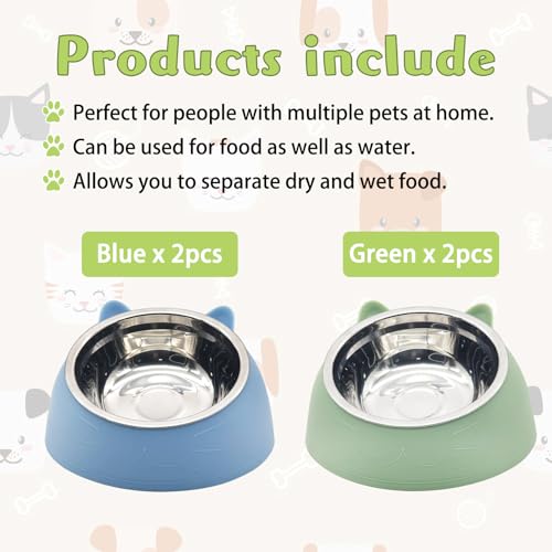 Hamiledyi Raised Cat Bowls