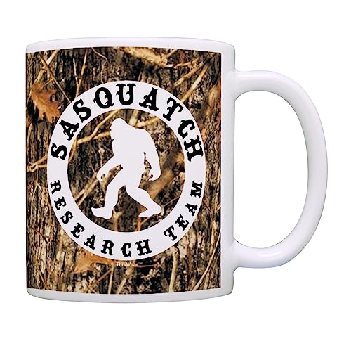 Sasquatch Research Team Funny Yeti Hunter Gag Gift Coffee Mug Tea Cup Camo