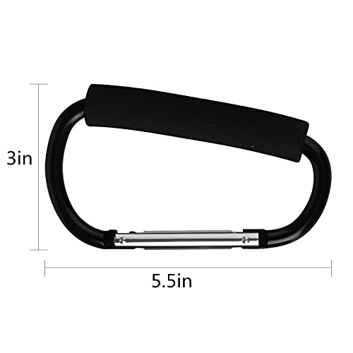 sansheng 4 Pack Large Carabiner 5.5