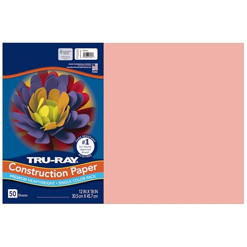 Tru-Ray® Heavyweight Construction Paper, Salmon