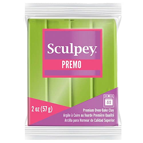 Sculpey Premo™ Polymer Oven-Bake Clay, Bright Green Pearl, Non Toxic