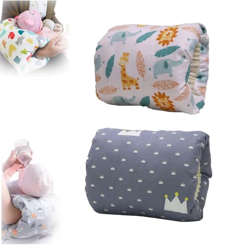 Cozy Cradle Pillow, Cozy Cradle, Cozy Cradle arm Pillow, Comfy Cradle Nursing Arm Pillow, Breastfeeding and Bottle Feeding Head Support Pillow, Breathable Reversible Arm Pillow (Size : Leaf+Small cro