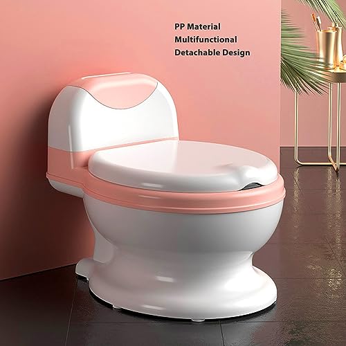 Baby Potty Training Toilet Chair with Multifunctional Design, Detachable Bowl, and PP Material for Boys and Girls (White)