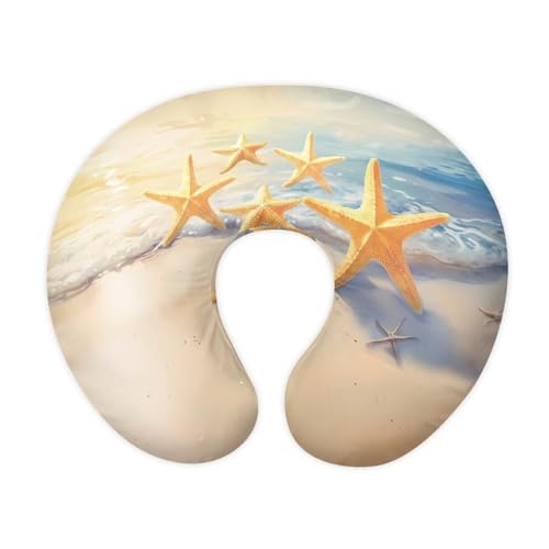 Psesaysky Beach Pillow Cover for Infant Snug, Removable Soft Breastfeeding Pillow Slipcover for Baby Boy Girl, Durable Neutral Breastfeeding Pillow Cover