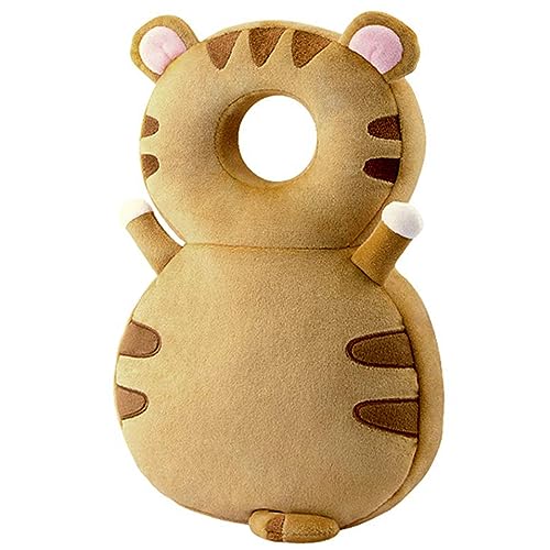 Baby Walker Head Protector Toddler Adjustable Baby Head Protection Backpack Wear Safety Pad (Tiger)