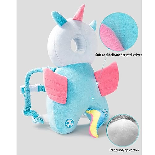 Baby Walker Head Protector Toddler Adjustable Baby Head Protection Backpack Wear Safety Pad (Tiger)