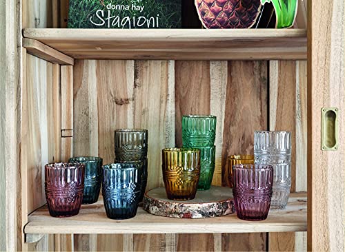 Tognana Ionico Set of 6 Glasses 280 cc, Glass, Multicoloured