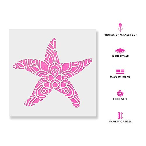 Nautical Starfish Stencil - DIY Art, Multiple Sizes