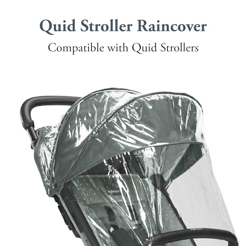 Inglesina Quid Stroller Raincover, Clear – Tailored for Quid Stroller – Simple Installation, Shields from Rain, Wind, and Bugs – BPA-Free, All-Weather Protection for Chilly, Windy, and Wet Conditions