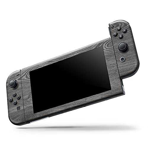 Design Skinz - Compatible with Nintendo Switch OLED Dock Only - Skin Decal Protective Scratch-Resistant Removable Vinyl Wrap Cover - Smooth Gray Wood V2