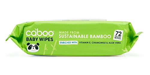 Caboo Tree Free Bamboo Baby Wipes, Eco Friendly Naturally Derived for Sensitive Skin, Resealable Peel Tab Travel