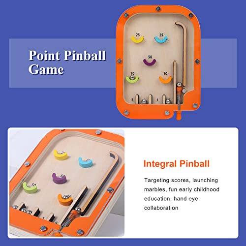 WODI Marble Maze for Kids 3+ - Montessori Pinball Machine Game, Preschool Educational Toy, Toddler Activities, Learning Resources, Hand-Eye Coordination Training