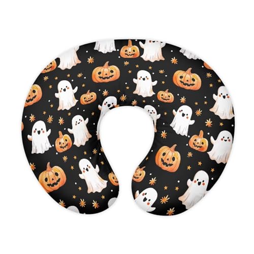 Panskyllis Ghost Pumpkin Nursing Pillow Detachable Newborn Original Breastfeeding Slipcover Case and Positioner Lightweight Head Support Protector Cushion Essential with Hidden Zipper Propping Baby