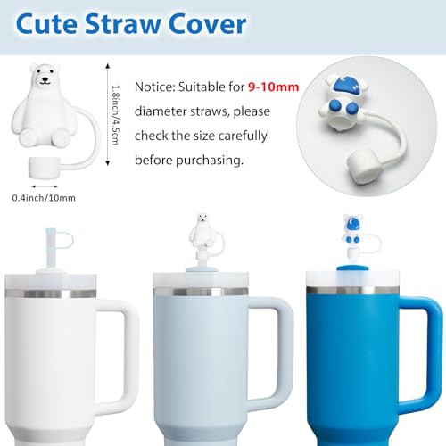 Stanley Cup Accessories Set Including 6 Pcs Silicone Spill Proof Stopper