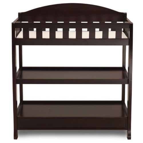 Delta Children Infant Changing Table with Pad, Dark Chocolate