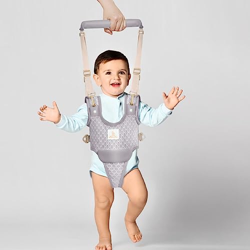 Baby Walking Harness with Bib Handheld Toddler Walker Helper Adjustable Walker Assistant Belt Infant Learning Walk Support Assist Trainer Tool for 8