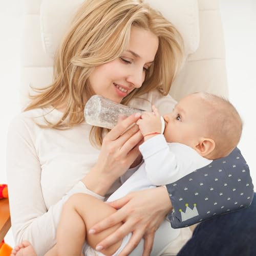 Porgeel Breastfeeding Pillows Cotton Nursing Arm Pillow Skin-Friendly Feeding Pillow Mini Arm Pillow for Breastfeeding Washable Nursing Pillow Crown