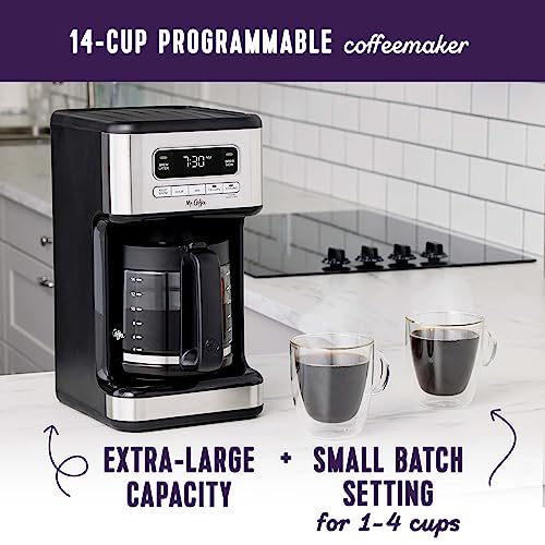 Mr. Coffee 14 Cup Programmable Coffee Maker Stainless Steel