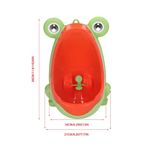 Fafeicy Children Urinal with 2 Suction Cup, Plastic Wall Mounted Aiming Target Potty Training Urinal, for Boys Toddlers (Yellow)