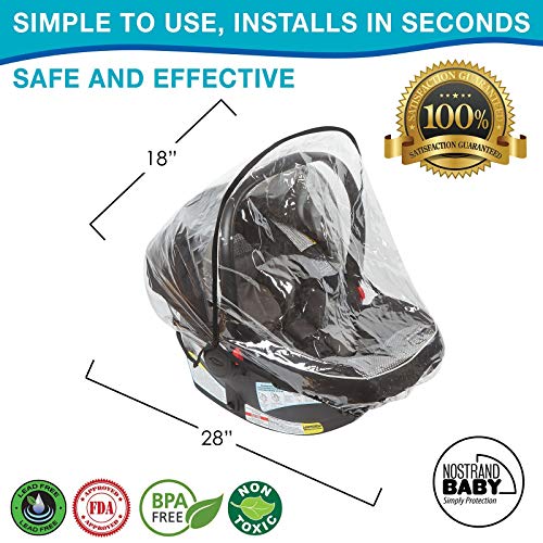 Universal Baby Weather Car Seat Rain Cover Waterproof, Protect from Snow Dust
