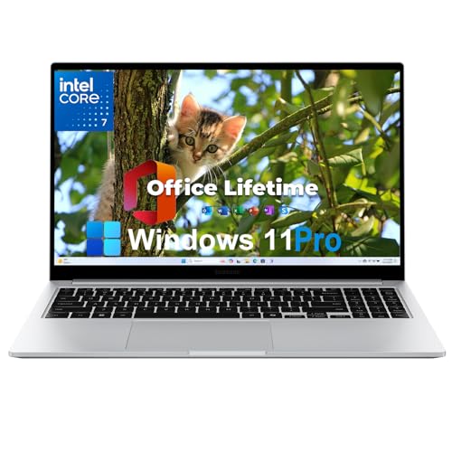 Samsung Galaxy Book 4 Business Laptop - w/Free CD/DVD Drive & Office Lifetime License, Copilot AI