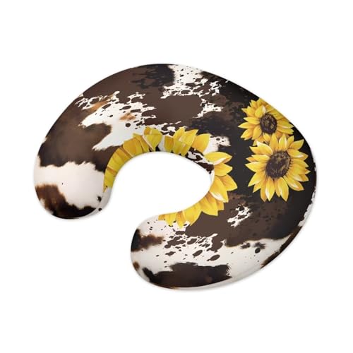 ZWPINITUP Brown Cow Sunflower Baby Mom Nursing Pillow Cover Breastfeeding Pillow Cover Print Cute and Safety 1 Pack and 2 Pack Girls Boys Essentials