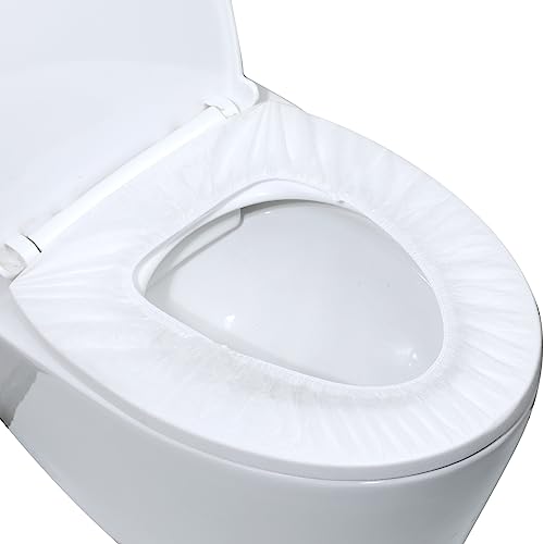 10 Pack Disposable Toilet Seat Covers for Travel Toilet Seat Mat Portable Disposable Toilet Seat Covers for Outing Hotel Hospital Public Toilet (Individual Package)