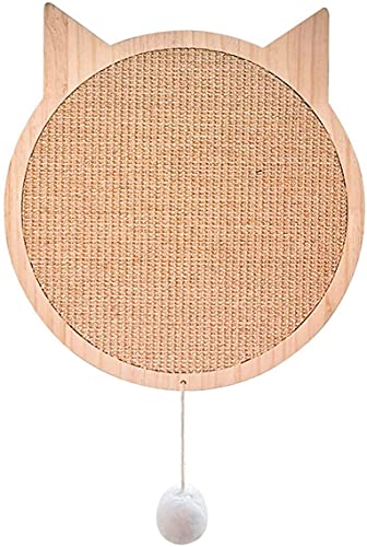 Sisal Cat Scratcher Board - Cat Face Shape Scratching Post