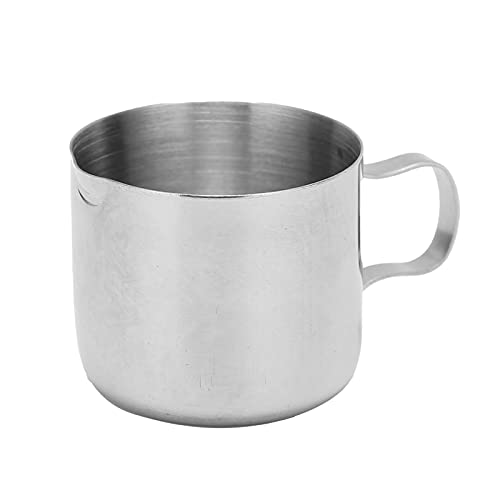 Milk Frother Cup, Coffee Pitcher Milk Frothed Pitcher Milk Frothing Pitcher Easy To Stainless Steel Frothing Pitcher for Families