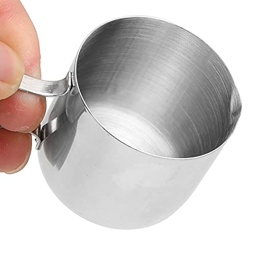 Milk Frother Cup, Coffee Pitcher Milk Frothed Pitcher Milk Frothing Pitcher Easy To Stainless Steel Frothing Pitcher for Families