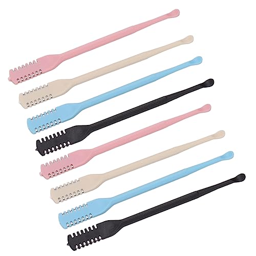 jerss 8Pcs Nose Hair Cutter Knife Nose Hair Knife Tool Pick Trimmer Manual Nose Hair Tool Portable for Double Head Icing Decorating Spatulas