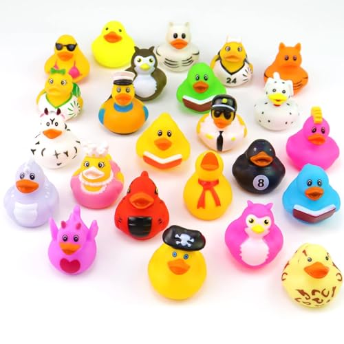24 Pcs Rubber Ducks for Jeep Ducking