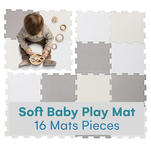 Enovoe Soft Baby Play Mat - Non-Toxic, Interlocking EVA Foam Tiles