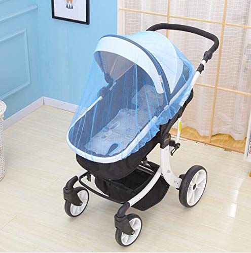 Ewanda store Baby Stroller Net,Baby Mosquito Net for Strollers,Infant Carriers,Car Seats,Cradles(Blue)