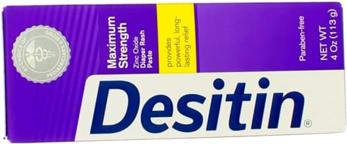 DESITIN Maximum Strength Diaper Rash Paste 4 oz ( Pack of 12)