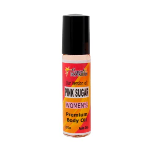 Scents & Inspiration Roll-On Fragrance Oil - Our Version of Pink Sugar | Women's Fragrances | Alcohol-Free | Travel Size | Long Lasting Women's Fragrance Oil | 1/3 Fl. Oz