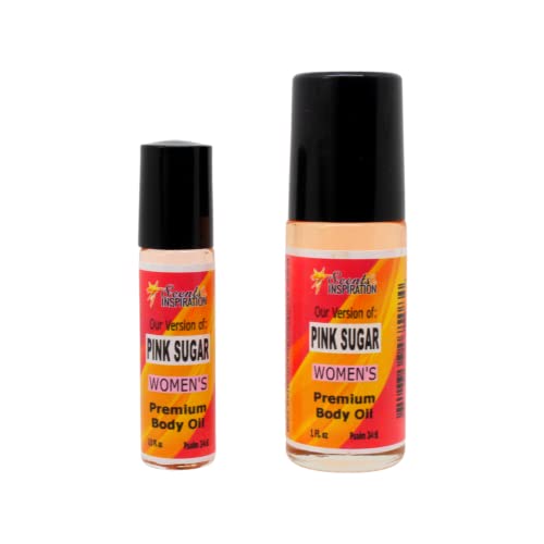 Scents & Inspiration Roll-On Fragrance Oil - Our Version of Pink Sugar | Women's Fragrances | Alcohol-Free | Travel Size | Long Lasting Women's Fragrance Oil | 1/3 Fl. Oz
