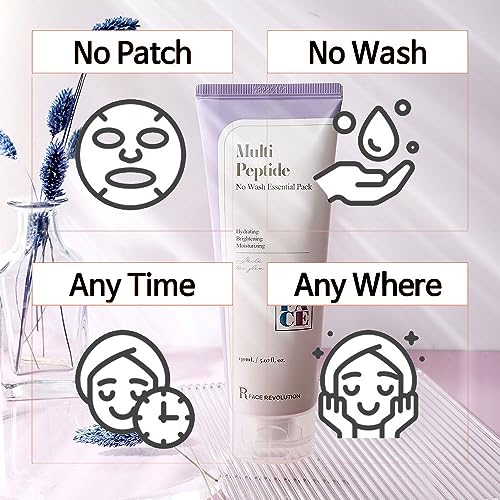 FR Face Revolution Gel Cream Mask Pack 150ml(5.07 fl.oz.) Fast absorption No wash No Patch Essential Face Mask Pack (Multi Peptide)