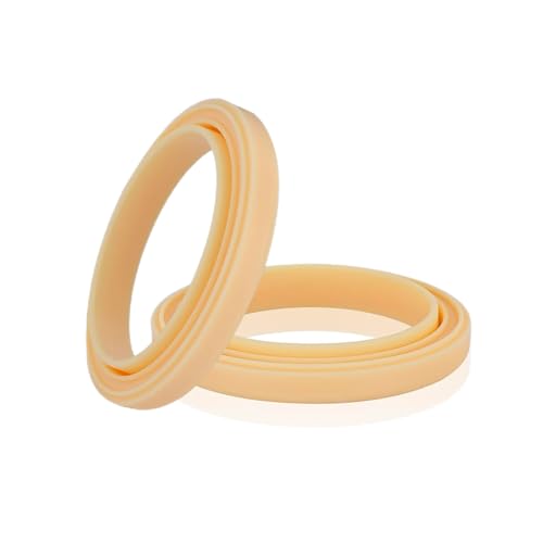 Generic 2PCS 54mm Silicone Steam Ring for Breville 878/870/860/840/810/500/450,Sage 500/870/875/880/810/878, No BPA Grouphead Gasket, samll, yellow