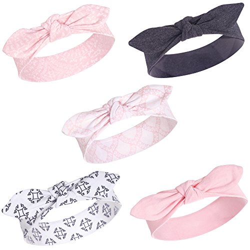 Yoga Sprout Baby Girls' Cotton Headbands, Scroll