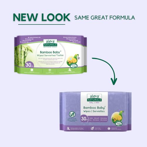 Aleva Naturals Bamboo Baby Travel Wipes