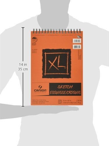 Canson XL 9 x 12 Inches Sketch Sheet Pad, Top Wire Binding (C702