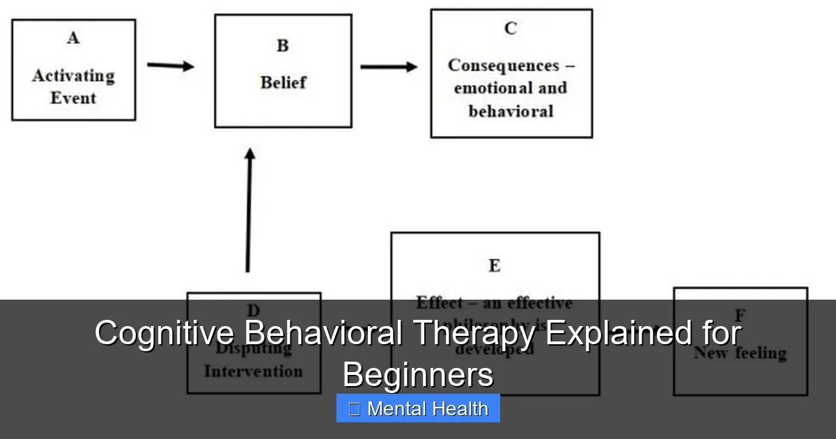Featured image for Cognitive Behavioral Therapy Explained for Beginners