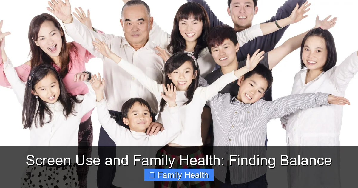 Screen Use and Family Health: Finding Balance - content1 visual guide