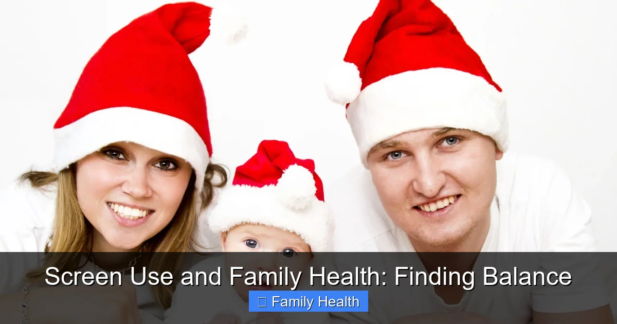 Screen Use and Family Health: Finding Balance - content2 visual guide