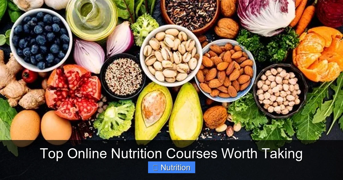 Top Online Nutrition Courses Worth Taking - content1 visual guide