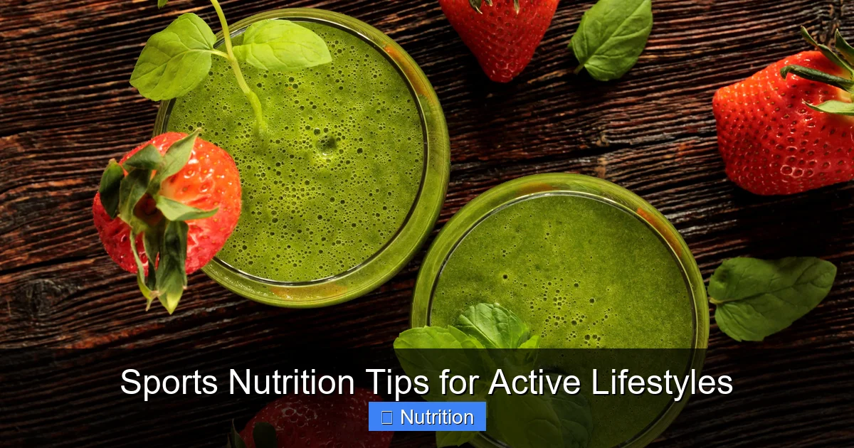 Sports Nutrition Tips for Active Lifestyles - content2 visual guide