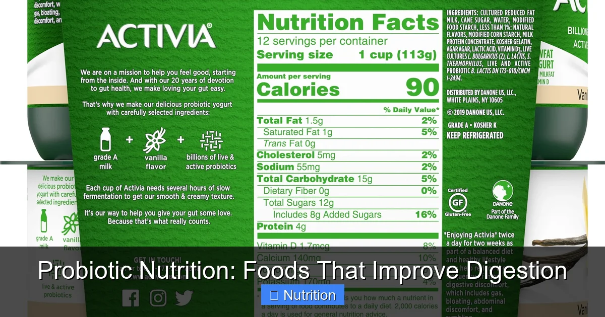 Probiotic Nutrition: Foods That Improve Digestion - content2 visual guide