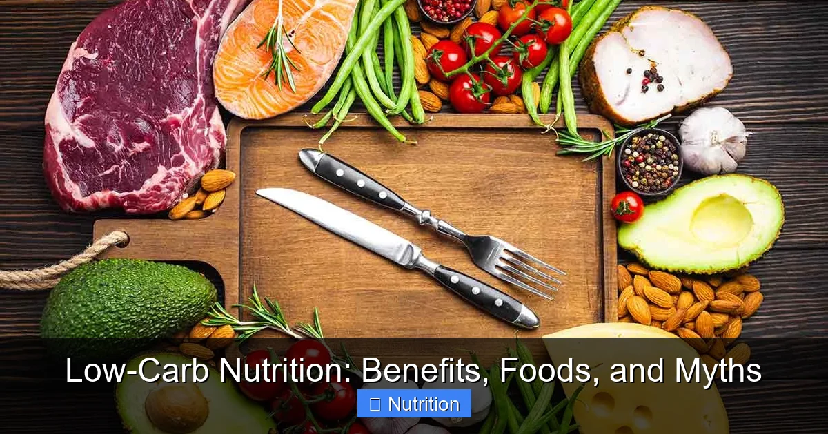 Low-Carb Nutrition: Benefits, Foods, and Myths - content2 visual guide