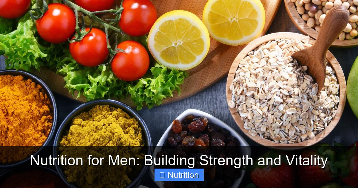 Nutrition for Men: Building Strength and Vitality - content1 visual guide